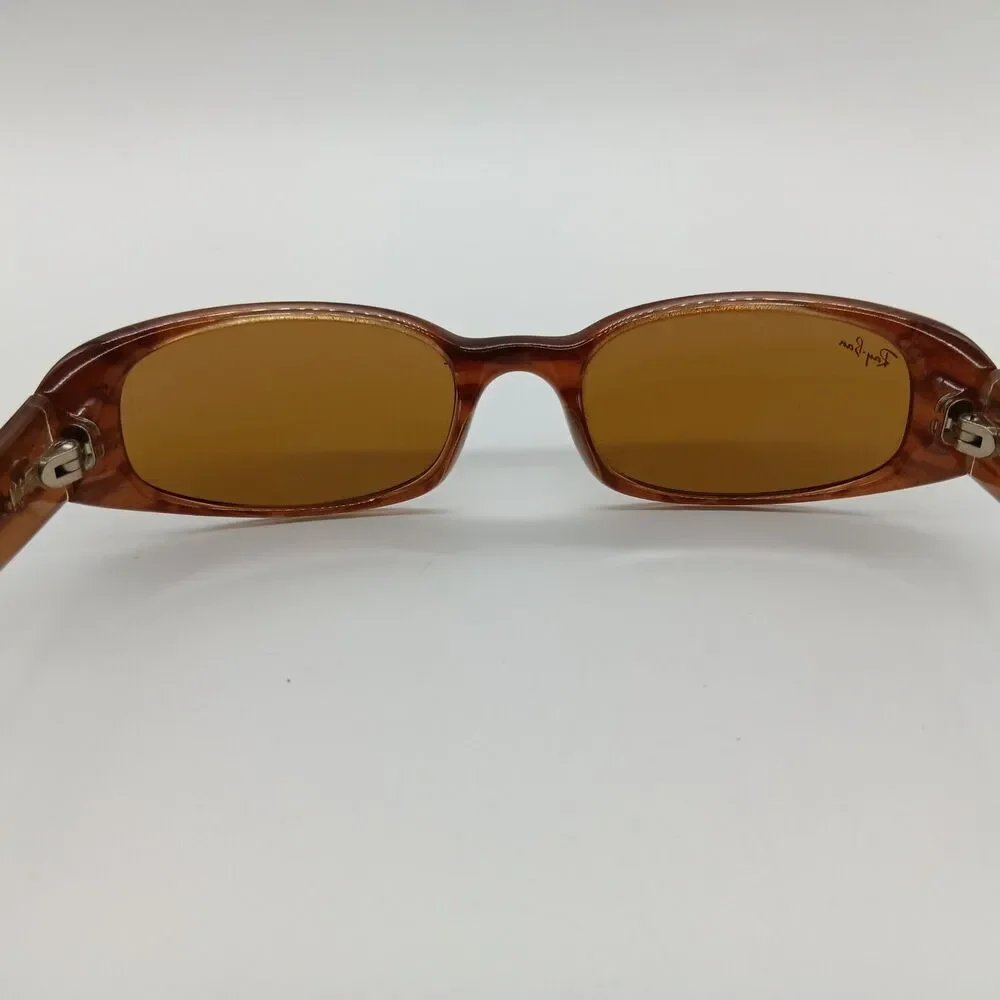 Ray Ban Sidestreet Sunglasses Narrow Fugitives Mens Unisex Translucent Brown